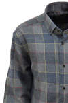 Açık ve Koyu Gri Ekose Pamuklu Kışlık Gömlek - 2