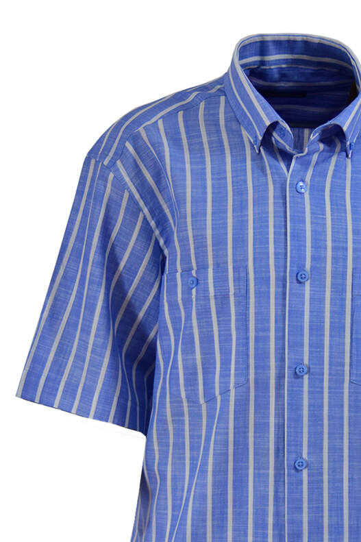 White Stripes on Blue