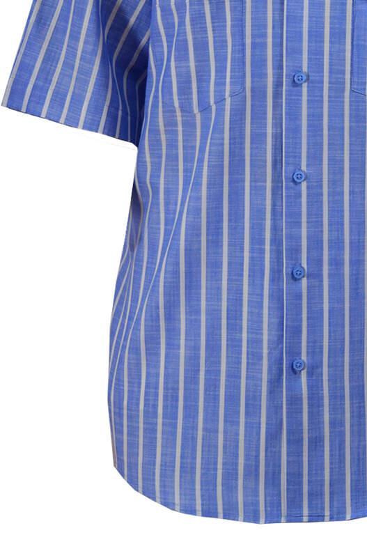 White Stripes on Blue