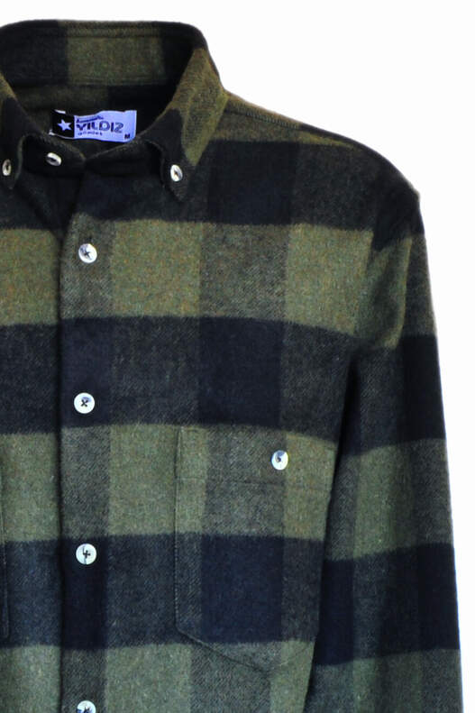 Green Black Checked Lumberjack Shirt