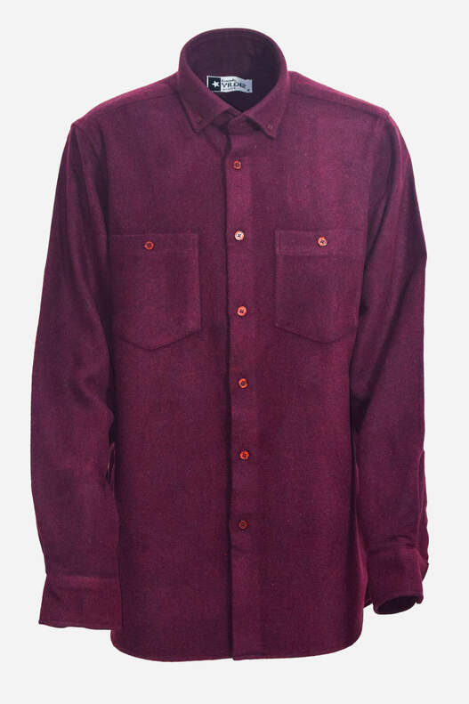 Plain Burgundy Lumberjack Shirt