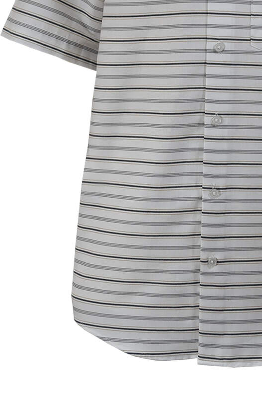 Black Grey Stripes on White