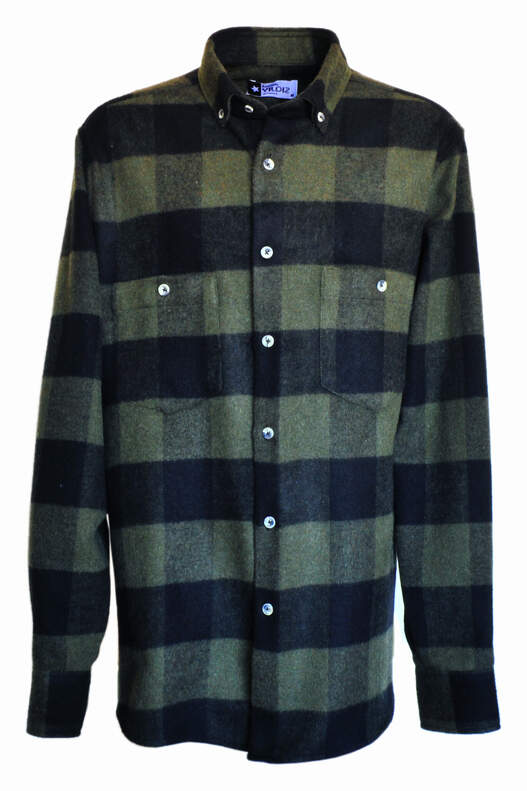 Green Black Checked Lumberjack Shirt