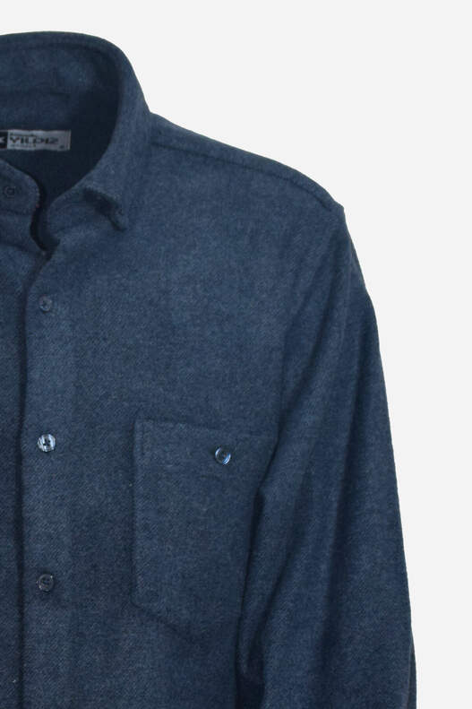 Plain Navy Blue Orange Shirt