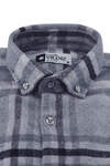 Grey Tones Plaid Lumberjack Shirt - 1