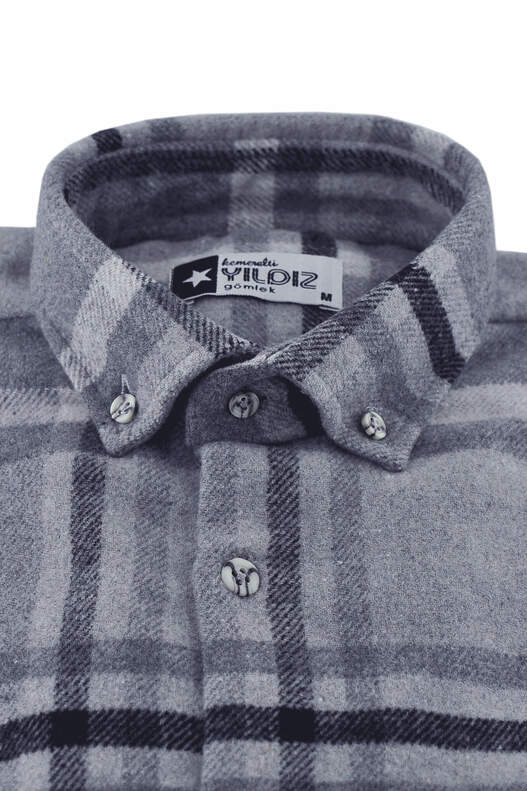 Grey Tones Plaid Lumberjack Shirt