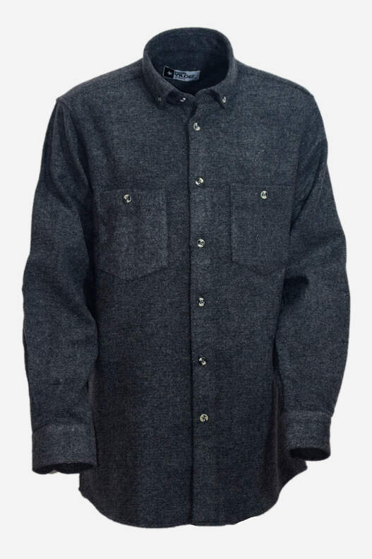 Grey Solid Colour Lumberjack Men's Shirt