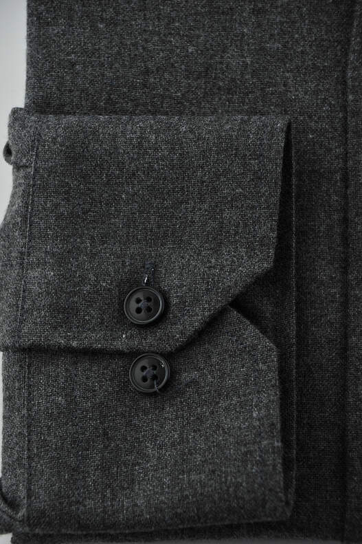 Star Anthracite Colour Classic Cut Winter Cotton Men's Shirt