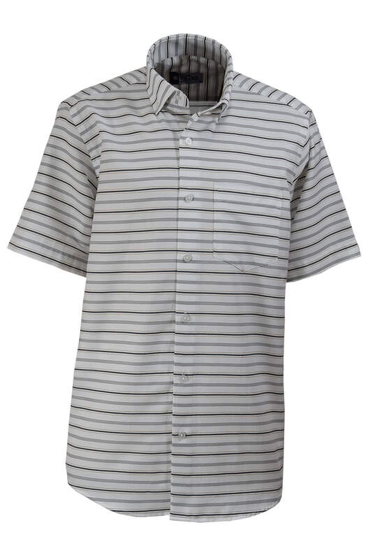 Black Grey Stripes on White