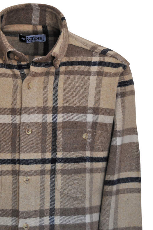 Coffee Black Plaid Lumberjack Shirt