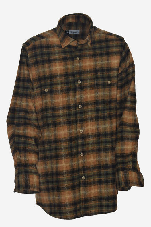 Mustard Black Plaid Lumberjack Shirt