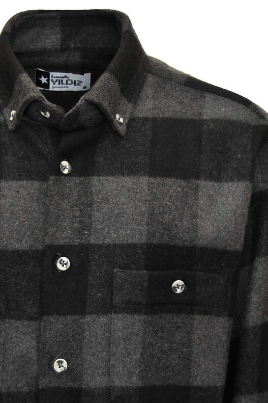 Black Grey Checked Lumberjack Shirt