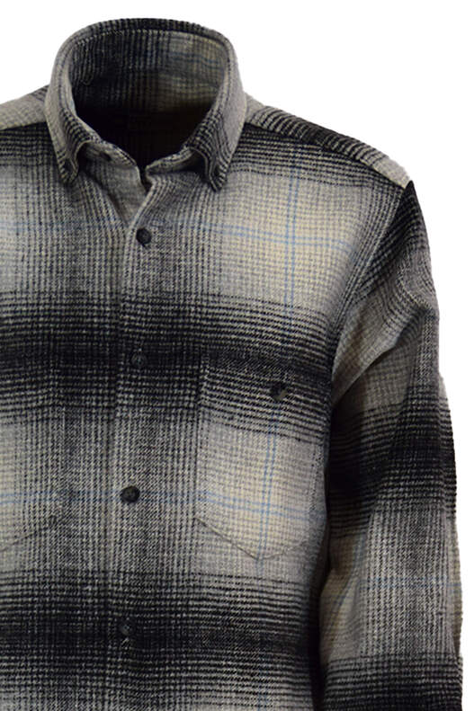Black-Grey Checked Lumberjack Shirt