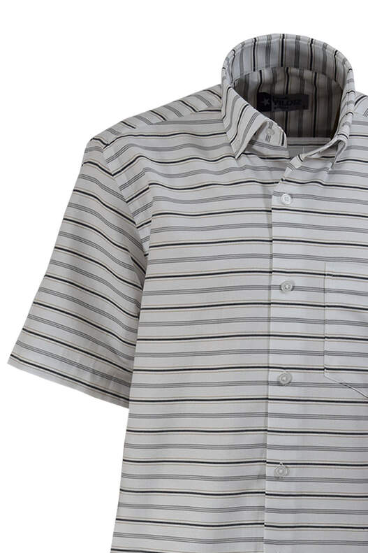 Black Grey Stripes on White