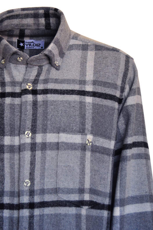 Grey Tones Plaid Lumberjack Shirt