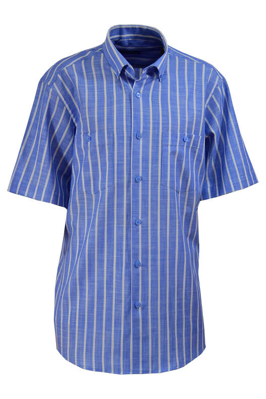 White Stripes on Blue