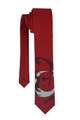 Atatürk Portre ve Ay-Yıldız Desenli Kırmızı Dokuma Kravat