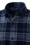 Lacivert Gri Mavi Ekose Kışlık Pamuklu - 2