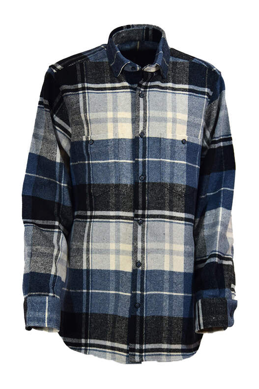 Black Blue Blue Grey Checked Lumberjack Shirt