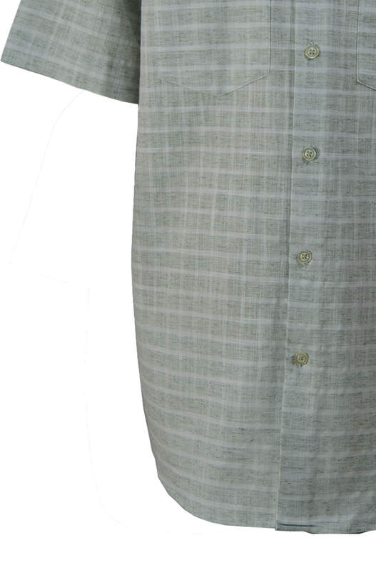 Cream Green Check