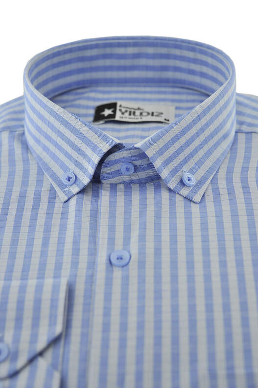 YILDIZ Blue Striped Long Sleeve Shirt