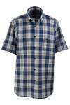 White Navy Blue Plaid - 1