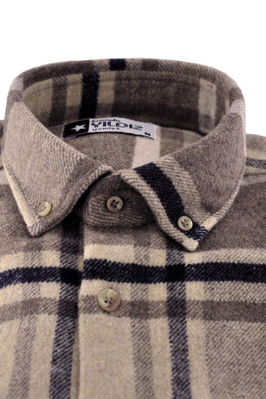Coffee Black Plaid Lumberjack Shirt