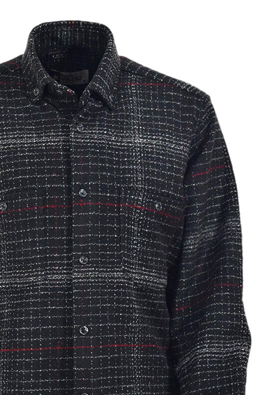 Black and Red Patterned Lumberjack Shirt