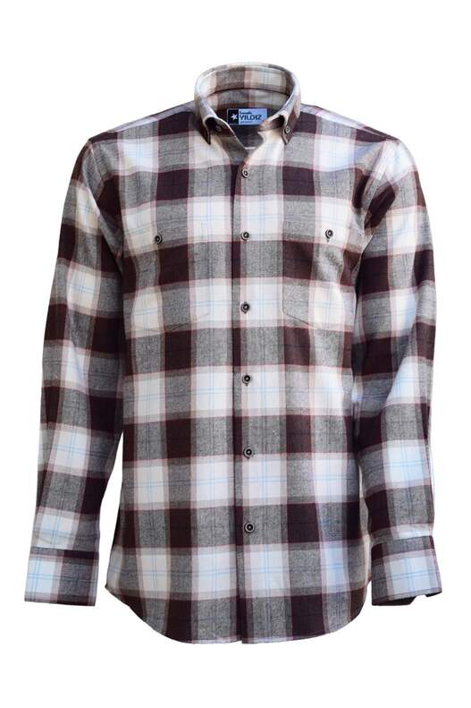 Krem Mavi Bordo Moru Ekose