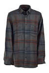 Dark Grey Plaid Lumberjack Shirt - 1