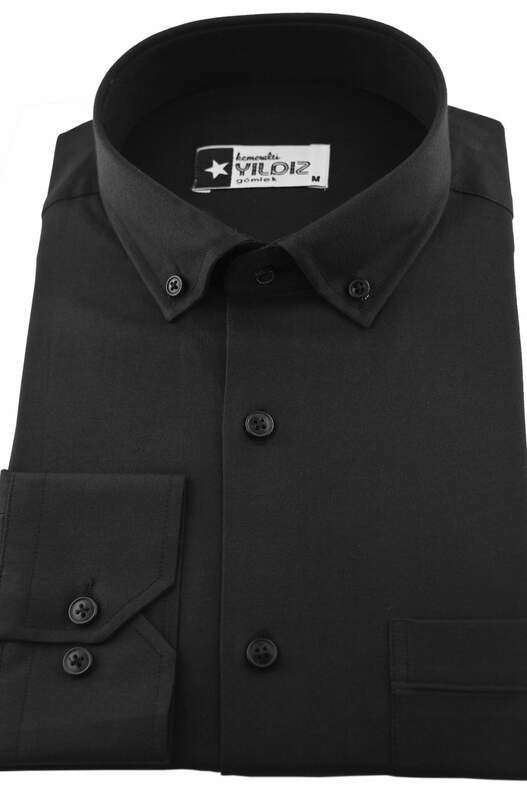 YILDIZ Black Classic Cut Men's Shirt