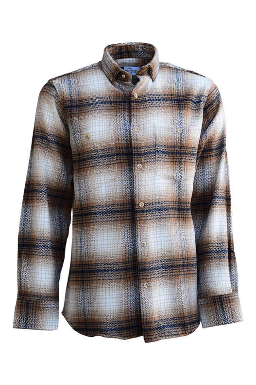 Kahve Tonları Siyah ve Krem Ekose Oduncu