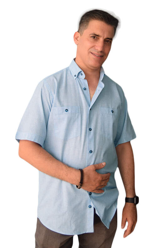 Light Blue Linen Textured