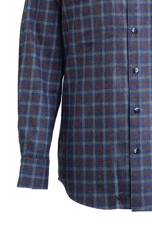 Koyu Mavi Kiremit Ekose